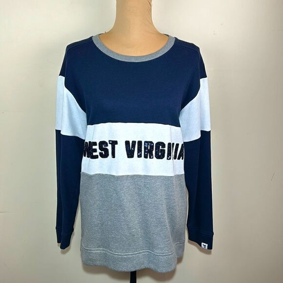 PINK Victoria's Secret Tops - Victoria’s Secret PINK West Virginia mountaineers sweatshirt size XS